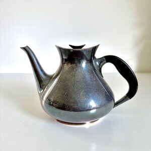 COHR DENMARK ALTA ATOMIC MID CENTURY COFFEE TEA POT EPNS 6" TALL